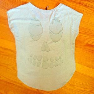 Cute skull cutout top