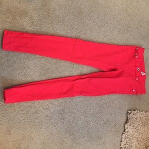 Red Jeans. Size 0.