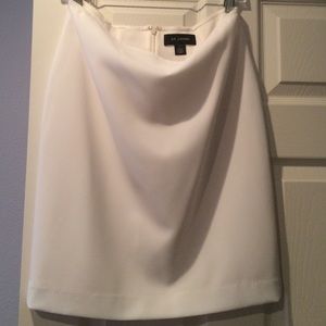 All white St. John skirt