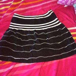 Black and white skirt