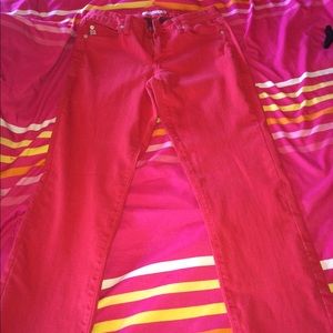 Red jeans