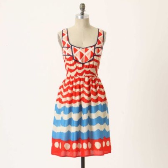 Anthropologie High Seas dress size medium EUC