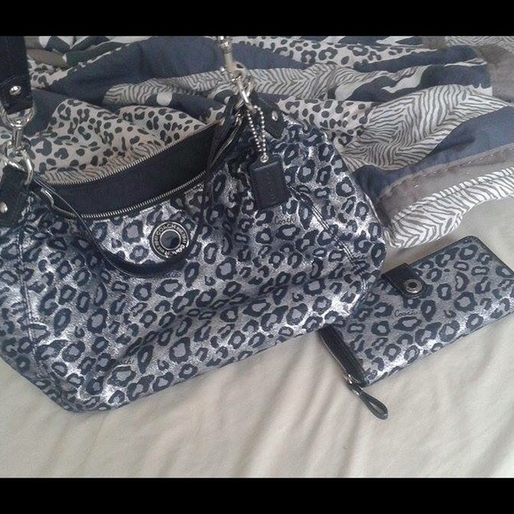 Coach handbag with matching wallet