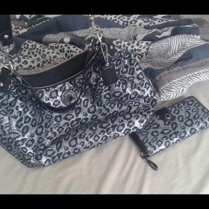 Coach handbag with matching wallet