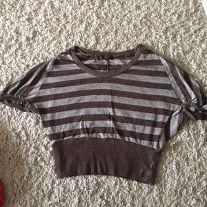 Brown strip shirt