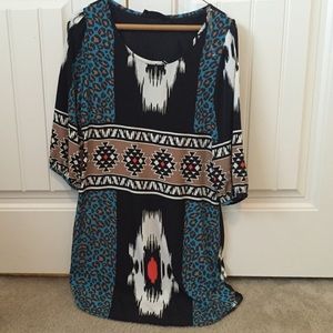 Printed dress. Size small