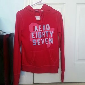 Pink Aeropostale 87 hoodie sweatshirt