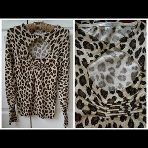 Ladies Animal print sweater size Small from Cache