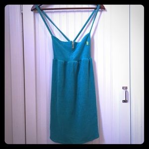 Turquoise Juicy Couture sun dress. Size Medium.