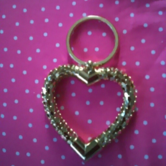 Gold Heart Keychain
