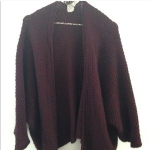 Brandy Melville burgundy cardigan