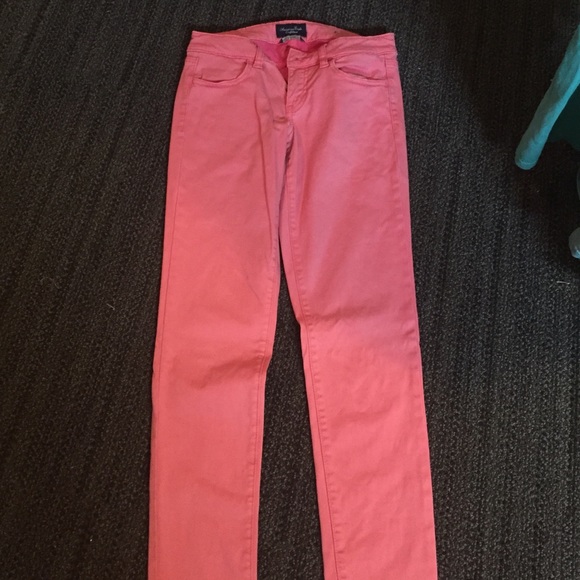 Coral American Eagle Skinny Jeans Size 4