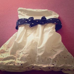 White sleeveless sun dress