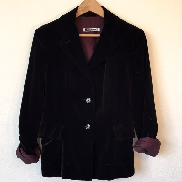 Jil Sander Velvet Black Blazer