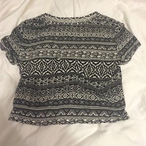 Tribal print American eagle shirt