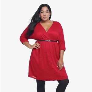 Torrid Red Lace New Years Eve Dress!!!!