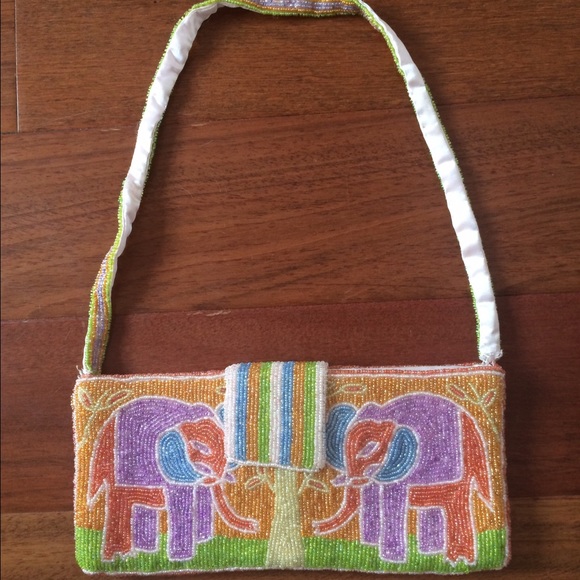 Vintage beaded clutch