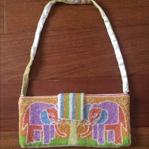 Vintage beaded clutch