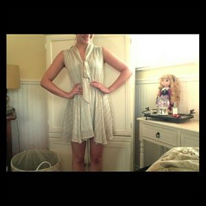 Bird print dress