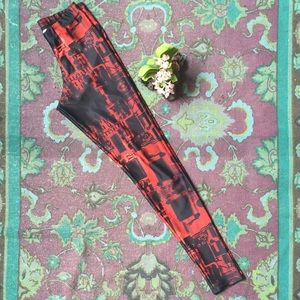 BlackMilk Circuit Red Leggings *Museum*