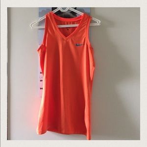 NWOT Orange Nike Dri Fit Tank Top