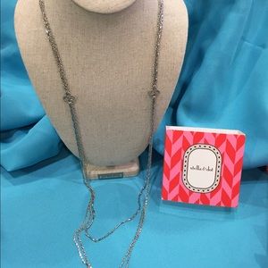 S&D Libby necklace silver w signature clovers