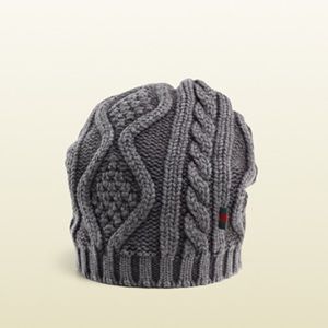 $50 PRICE DROP Gucci Grey Knit Hat/Beanie