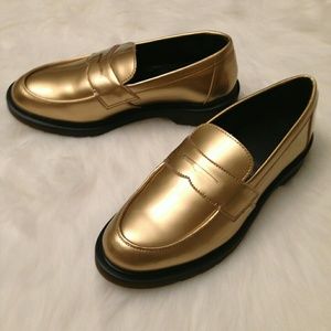 Metallic Gold Dr. Martens NWOT.