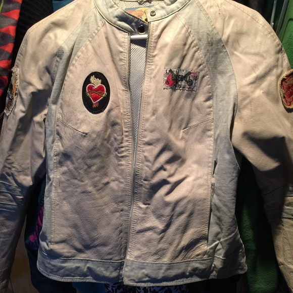 Motor bike leather jacket❤️😍