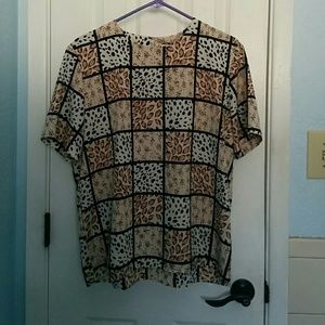 Animal print blouse