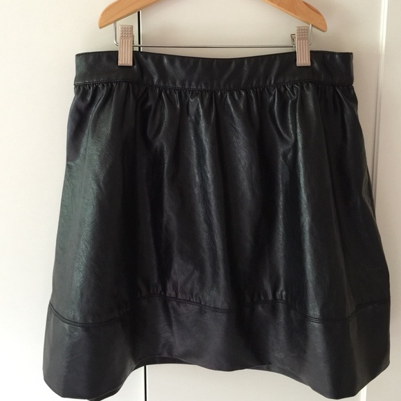 Super Sassy Black Pleather Skirt!