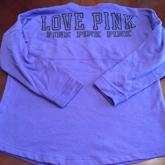 PINK Victoria Secret Purple Varsity Crew
