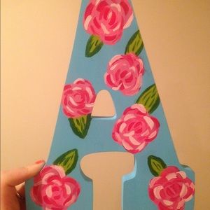 Hand painted Lilly "A"
