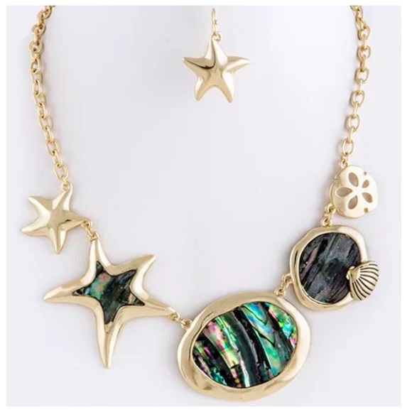 Nacre Star Necklace Set - Picture 2 of 10