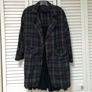 Plaid Long Jacket