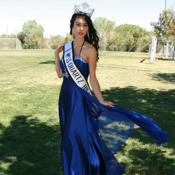 Blue Prom/Pageant Dress - Picture 2 of 3