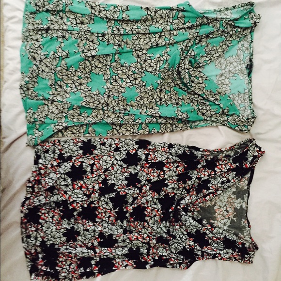 Two Drape front tops size medium/large
