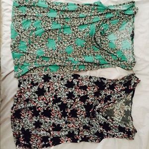 Two Drape front tops size medium/large