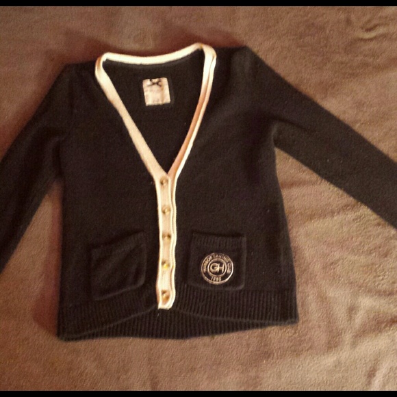 Navy and cream Gilly Hicks Sailor Cardigan