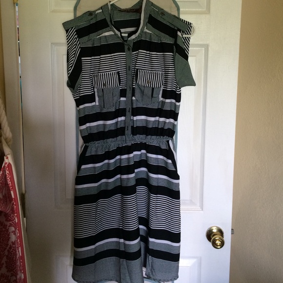 Black-and-white dress