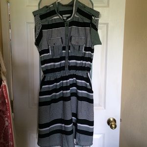 Black-and-white dress