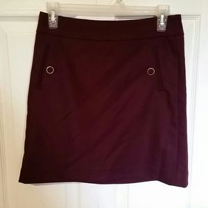Burgundy skirt