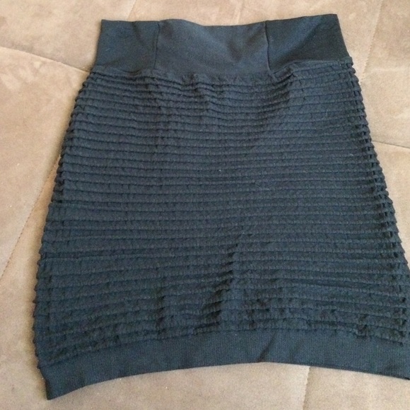 MaterialGirl High-Waisted Bandage Black Skirt