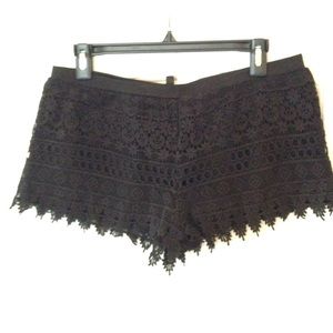 Blk lace shorts Sz.M