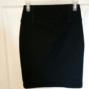 Black high waisted skirt