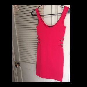 Bebe mini dress, size small, red