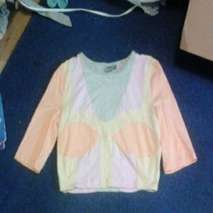 ASOS color block crop top small new