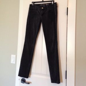 American Eagle faded blk skinny jeans Sz.4
