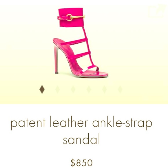 SOLD! Gucci Ursula Patent Leather Sandals in