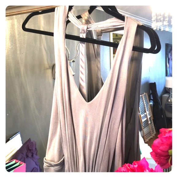 Monogram silk dress
